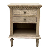 Hamilton Furniture Jazmin Oak Wood Bedside Table
