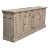 Hamilton Furniture Denise 4 Door Oak Wood Sideboard