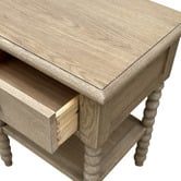 Hamilton Furniture Natural Dwayne Oak Wood Bedside Table