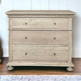 Hamilton Furniture Aurelius Oak Wood 3 Drawer Chest