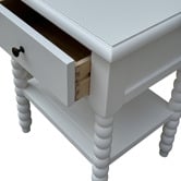 Hamilton Furniture White Dwayne Bedside Table