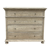 Hamilton Furniture Andrei Oak Wood 4 Drawer Chest
