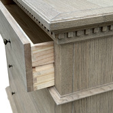 Hamilton Furniture Andrei Oak Wood 4 Drawer Chest