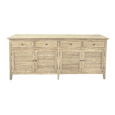Hamilton Furniture Natural Adrienne 4 Door Oak Wood Sideboard