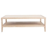 Hamilton Furniture Rectangular French Oak Wood Coffee Table