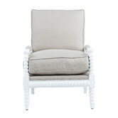 Hamilton Furniture White Bobbin Armchair