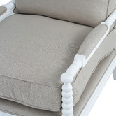 Hamilton Furniture White Bobbin Armchair