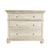 Hamilton Furniture Whitewashed Flordeliz 3 Drawer Chest