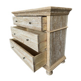 Hamilton Furniture Whitewashed Flordeliz 3 Drawer Chest