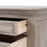 Hamilton Furniture Bettina 7 Drawer Oak Wood Executive Desk