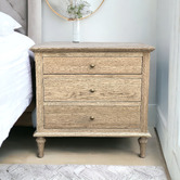 Hamilton Furniture Harland Oak Wood Bedside Table