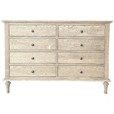 Hamilton Furniture Harland Oak Wood 8 Drawer Chest