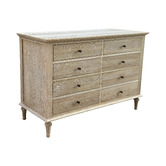 Hamilton Furniture Harland Oak Wood 8 Drawer Chest