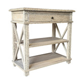 Hamilton Furniture Mildred Oak Wood Bedside Table