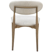Hamilton Furniture Lewis Oak Wood &amp; Linen Dining Chairs