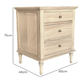Hamilton Furniture Harland Oak Wood Bedside Table