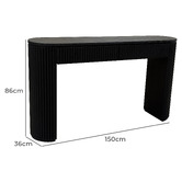 Hamilton Furniture Anderson Oak Wood Console Table