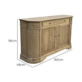Hamilton Furniture Zeke Oak Wood Sideboard