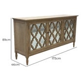 Hamilton Furniture Sofia Oak Wood Sideboard