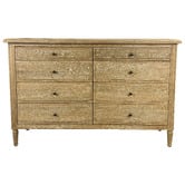 Hamilton Furniture Dylan Oak Wood 8 Drawer Chest