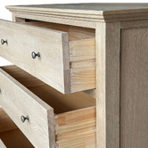Hamilton Furniture Evelyn 5 Drawer Oak Wood Tallboy