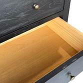 Hamilton Furniture Evelyn 5 Drawer Oak Wood Tallboy
