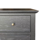 Hamilton Furniture Evelyn 5 Drawer Oak Wood Tallboy