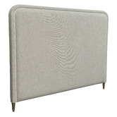 Hamilton Furniture Ophelia Linen Curved Bedhead
