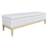 Hamilton Furniture Sinclair Upholstered Storage Ottoman Bench