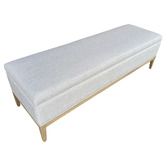 Hamilton Furniture Sinclair Upholstered Storage Ottoman Bench