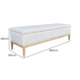 Hamilton Furniture Sinclair Upholstered Storage Ottoman Bench