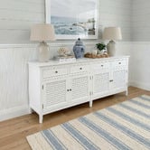 Hamilton Furniture White Adrienne 4 Door Sideboard