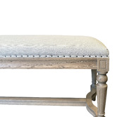Hamilton Furniture Luna Linen Ottoman Bench