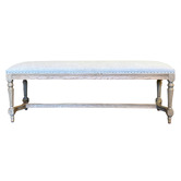 Hamilton Furniture Luna Linen Ottoman Bench