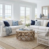 Hamilton Furniture Sirah Round Recycled Elm Wood Coffee Table