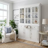 Hamilton Furniture White Hampton Display Cabinet
