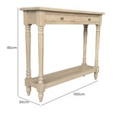 Hamilton Furniture Weathered Oak Sampson Console