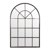 Bayview Living Conservatory Arched Iron Mirror