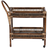 Bayview Living Seville Rattan &amp; Bamboo Tea Cart