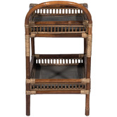 Bayview Living Seville Rattan &amp; Bamboo Tea Cart