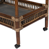 Bayview Living Seville Rattan &amp; Bamboo Tea Cart