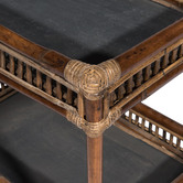 Bayview Living Seville Rattan &amp; Bamboo Tea Cart