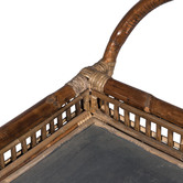 Bayview Living Seville Rattan &amp; Bamboo Tea Cart
