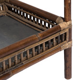 Bayview Living Seville Rattan &amp; Bamboo Tea Cart