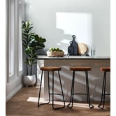 Bayview Living 133cm Potted Faux Fiddle Leaf Tree