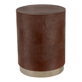 Bayview Living Brown Bowie Round Stool Coco