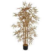 Bayview Living Gold 150cm Potted Bamboo Christmas Tree