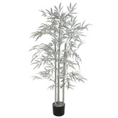 Bayview Living Silver 150cm Potted Bamboo Christmas Tree