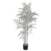 Bayview Living Silver 180cm Potted Bamboo Christmas Tree