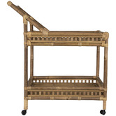 Bayview Living Comores Bamboo Bar Trolley
